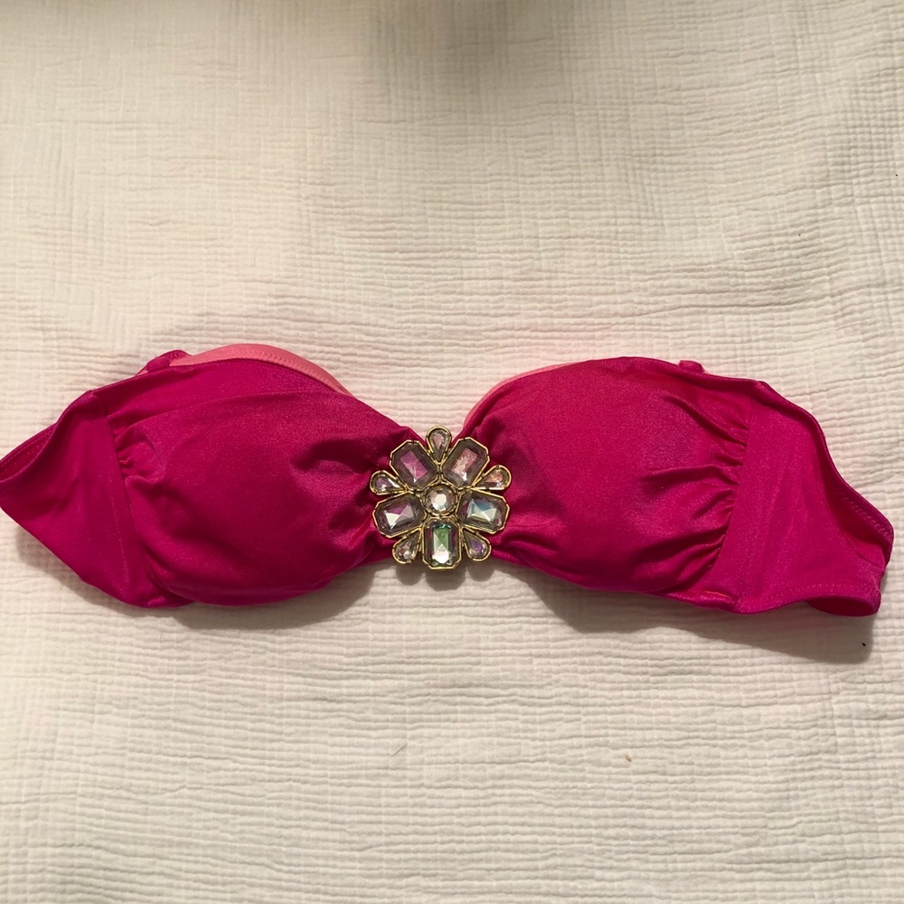Victoria secret swimsuit top with crystal detail